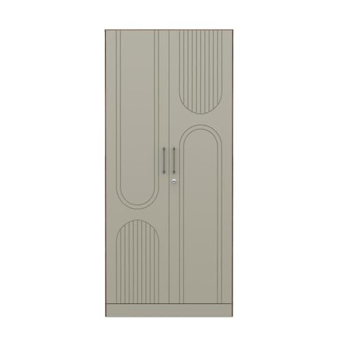 Image of Wakefit Wardrobe for Bedroom | 3 Yr Warranty | Cupboard for Bedroom, Almirah, Wooden Wardrobe, Comes with LED light, Multi-Shelves, Drawer & Hanger, Density:680-750 kg /m, Free Installation(Tyrian-CB)