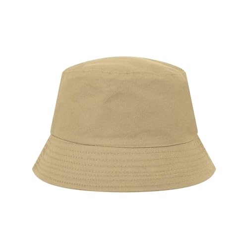 Yeenano Anglerhut,Unisex Baby Kleinkind Kinder Sonnenhut Fischerhut Sommerhut für Mädchen Jungen,Strandhut Kappe Mütze,Breite Krempe,Anglerhut für Jungen Mädchen für Kinder von3–8 Jahren Khaki