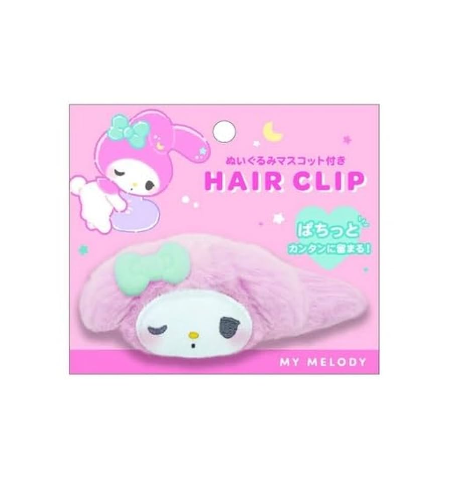 マイメロ マスコット ヘアクリップ サンリオ マイメロディ 前髪クリップ ヘアアクセサリー メロクロ