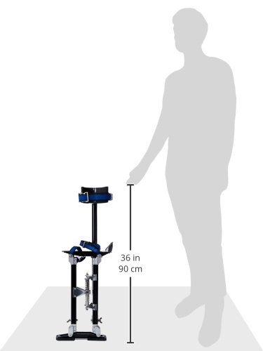 1116 Pentagon Tool "Tall Guyz" Professional 18"-30" Black Drywall Stilts For Sheetrock Painting or Cleaning