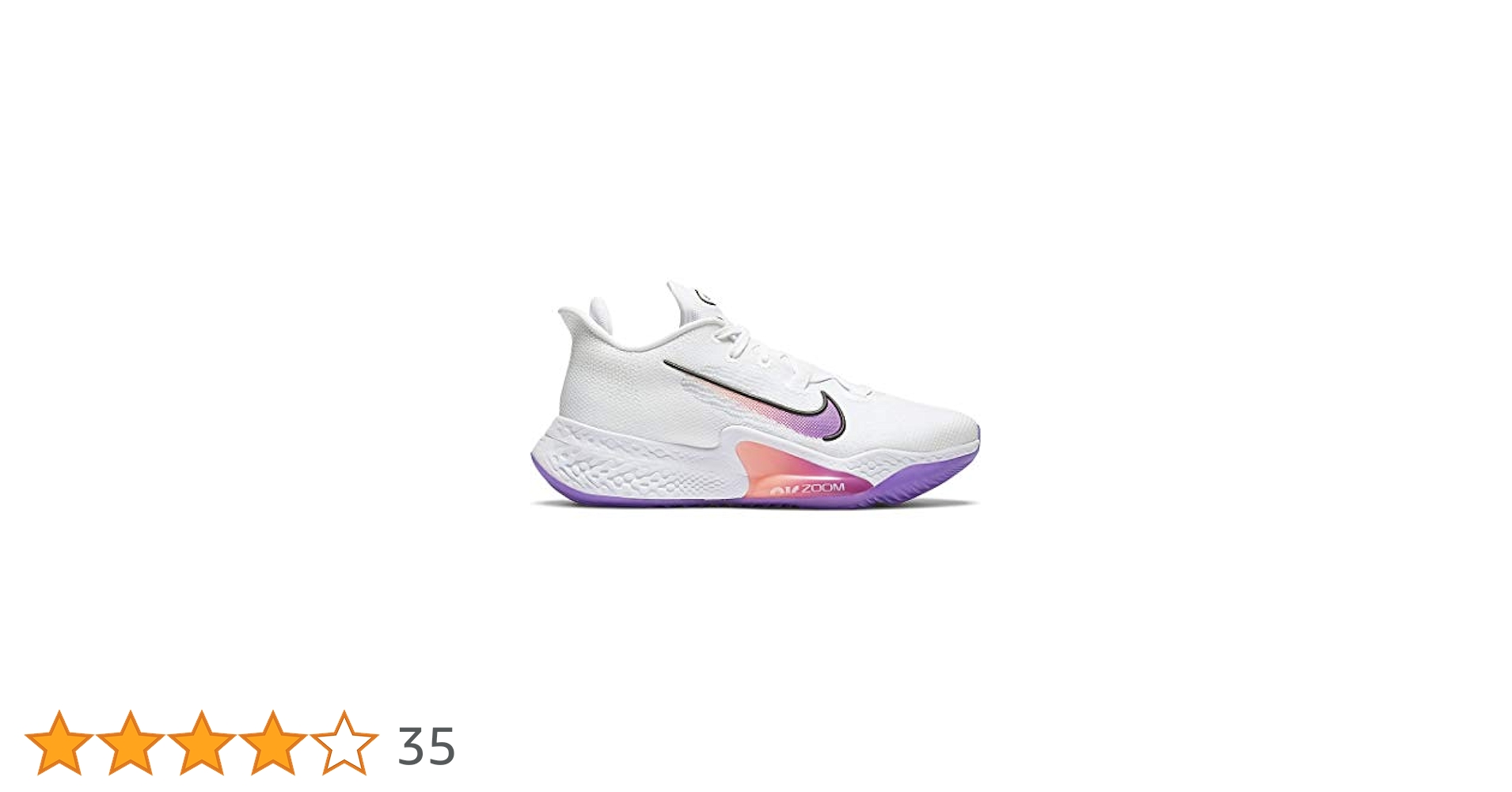 Nike Zoom バスケットボールシューズ ホワイト/レッド 28-28.5 317HuLQNNHL.jpg_BO30,255,255,