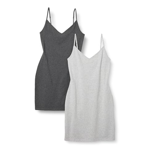 Amazon Essentials Womens Slim Fit Cotton Layering Slip Dress