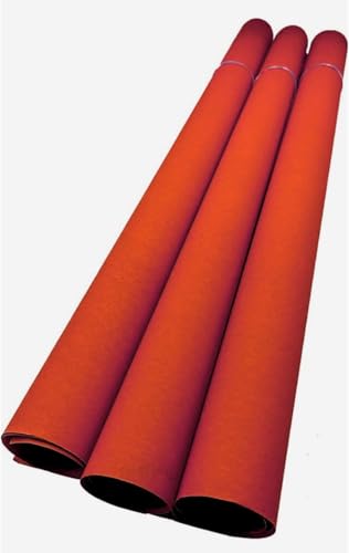 Image of SEJASCOLLECTIONS | Pack of 10 | Red, Bright, A1, BIG / FULL Size, Pastel Sheets / Chart Paper, Used in art and craft, collage, projects, posters etc. Plain / Unrulled, Size: 70x56 centimeters, 200 GSM thickness.