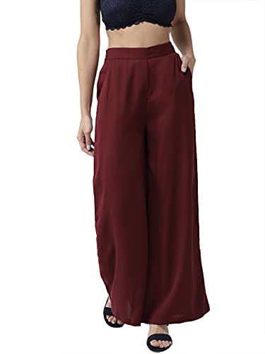Image of Style Quotient Women Black Solid Flared Palazzos