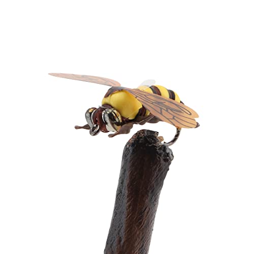 OriGlam 2pcs Bee Fly Fishing Kit - Bumble Bee Trout Lures, Topwater, Yellow - Image 4