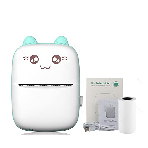 Image of Mini Adhesive Label Printer Portable Thermal Bluetooth Printer Photo Printing Pocket Printer 58mm(Blue A Printer)