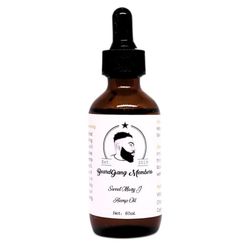 Huile de barbe au chanvre par BeardGang Members | Huile de Chanvre | Huile de barbe premium | Huile de graines de chanvre | Huiles naturelles | Sweet Mary J | L'avenir du toilettage de barbe