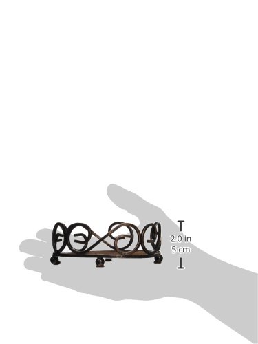 Thirstystone Bronze Cast Iron Scroll Coaster Holder Holds 4-4” Round Coasters - Thumbnail 3