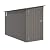 Vigo huseeo 4 * 9.2 FT Outdoor Storage Shed, Galvanized Steel Garden Shed with Lockable Door & Window, Waterproof Metal Tool Storage for Garden, Backyard, Patio, Lawn(Gray)