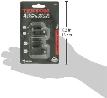 TEKTON 4957 Impact Adapter and Reducer Set, Cr-V, 4-Piece