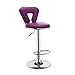 ChengBeautiful Wysokie krzesło barowe biały barowy stół krzesło podnoszony obrotowy stołek kuchenny stołek stołek stołek stołek jadalny (kolor: Fioletowy, rozmiar: 60-80 cm)