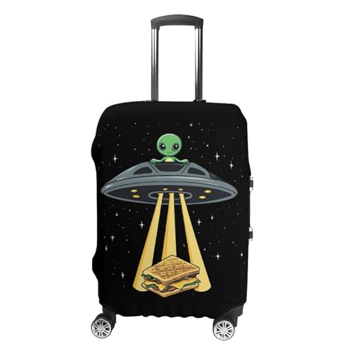 Aalien Love Sandwich Travel Luggage Cover for Suitcase 19-32 Inches Elastic Washable Baggage Protector