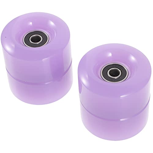 HONMEET 4Pcs Outdoor Roller Skate Wheels Durable PU Replacement Wheels for Ice Skates High Elasticity for Recreational Artistic Skating Suitable for All Surfaces
