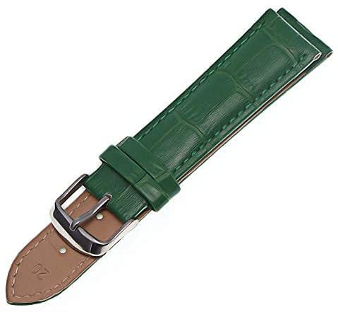 Bracelet en cuir noir pour montre de 12mm à 22mm homme femme
