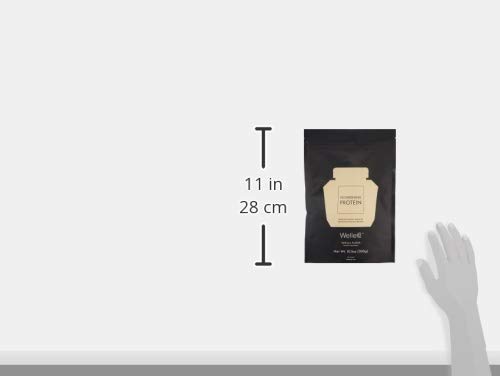 Welleco, Nourishing Protein, Premium Organic Sprouted Brown Rice & Pea Protein, Vanilla Flavour, 300G (10.5Oz) Pouch #TOP7