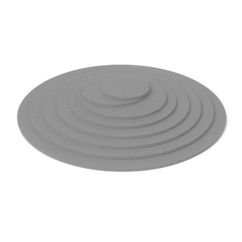 Hey Sign Untersetzer rund, ca 9 cm, Hellgrau 1, Stärke 5 mm Cover