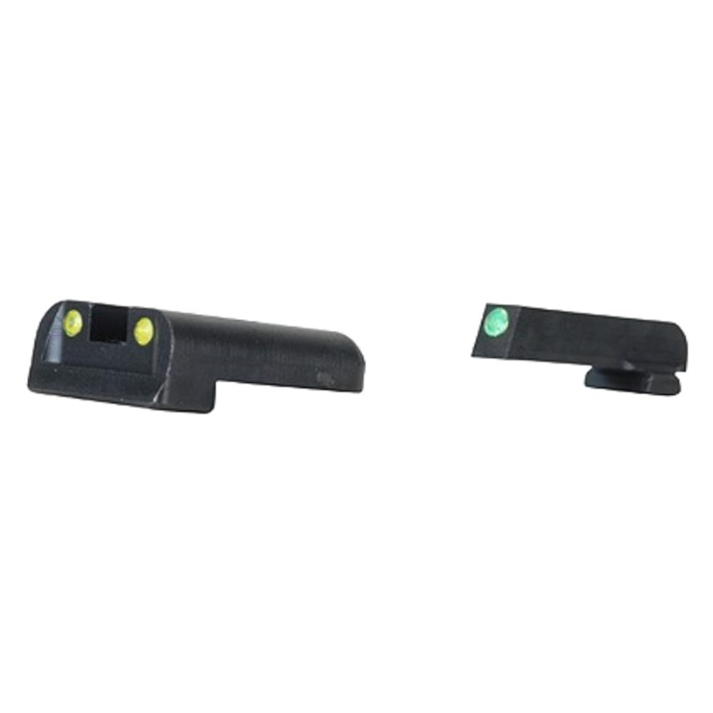 TFO Tritium & Fiber-Optic Handgun Sight, Durable Compact High-Visible Front & Rear Night Sight Set, Compatible with Sig Sauer Handguns