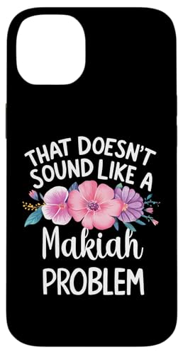 MAKIAH Personalized Cute Flower Girls MAKIAH Name スマホケース iPhone 14 Plus 用