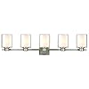Design House 556175 Oslo 5 Light Vanity Light, Satin Nickel