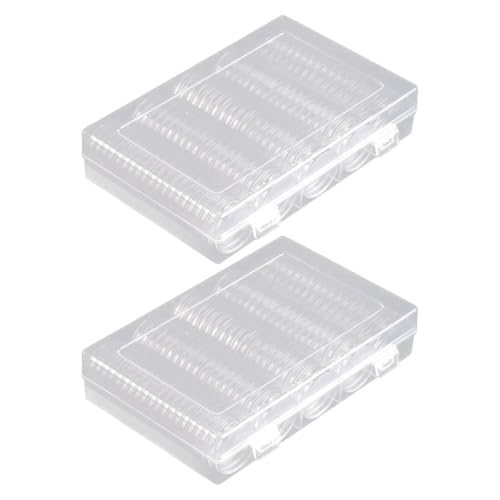 Rangement pièces de monnaie PLAFOPE anti-poussière avec capsules transparentes et joints amovibles