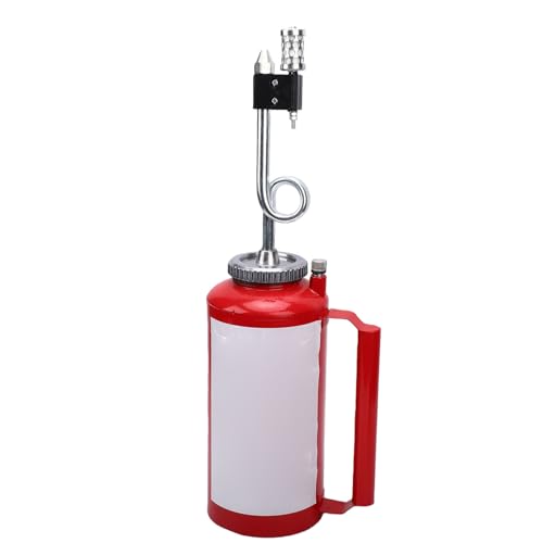 banapoy 5L Forestry Drip Torch, Heavy Duty Cast Iron Double Bottom Drip Torch for Burning, Fuel Trap and Check Valve, Big Mouth for Easy Filling, for Forestry and Wild Lands Fire