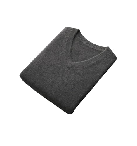 Men Wool V-Neck Sweater Vest Pullover Winter Cashmere Merino Wool Waistcoat Top