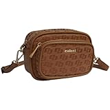 Bolsa Colcci Câmera Bag Jacquard Monograma (Caramelo)