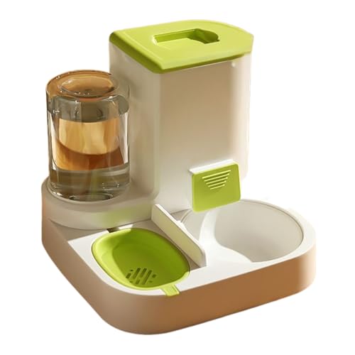 【猫 自動給餌器&給水器一体型】2.2L大容量 7日分対応 猫の餌入れ 犬 ご飯皿兼用 45°傾斜設計 詰まり防止 フード&水同時供給 フィルター付き