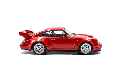 Solido Porsche 911 (964) RS 3.8 modelo 1:43 rojo miniatura 5