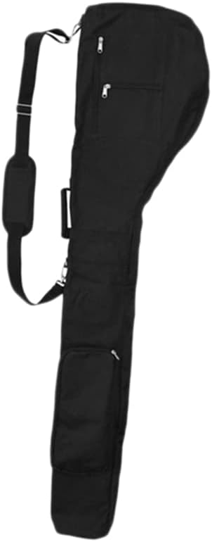 Golf Foldable Bag-Driving Range Mini Training Practice Golf Bag Travel Case - (Color: Black)