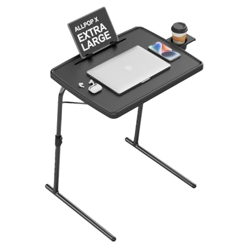 Cocina, Outdoors Mesa Auxiliar, Mesa sobre la Cama, Altura Ajustable, para Salón Dormitorio Cabecera Ordenador Mesa Snack, Escritorio Portátil, Mesa Portátil para Computadora...