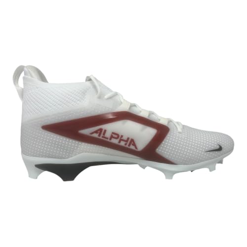 Image of Nike Alpha Menace 4 Elite Football Cleats (FD7036-600, University Red /Team Red /Black /White)