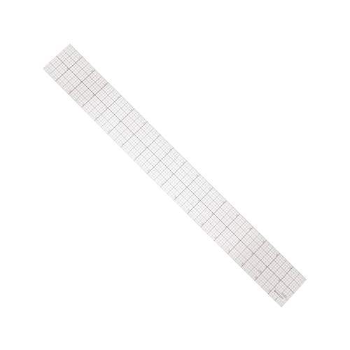 Westcott Transparent Beveled Graph Ruler with Zero-Centering Scale, Back-to-School, School Supplies, Classroom Supplies, 2 X 18-Inch