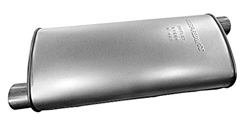 Image of Walker Quiet-Flow SS 21684 Direct Fit Exhaust Muffler 3 inch Inlet (ID) 3 inch Outlet (ID) for GMC Acadia