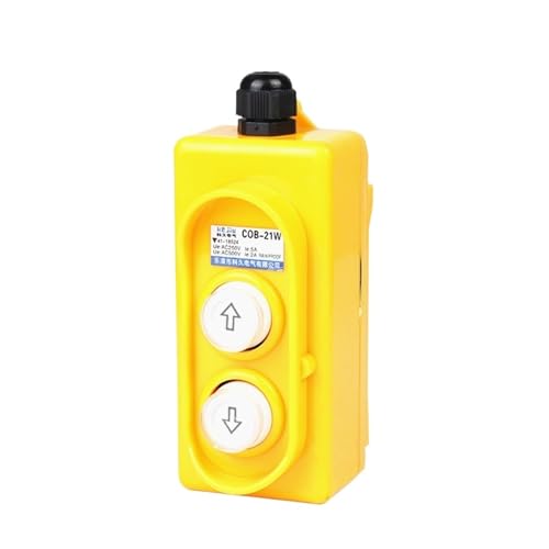 Grue de levage bouton poussoir 2 voies CO-B21 Commande treuil AC 250V 5A