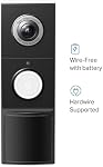 TP-Link Tapo Smart Video Doorbell Camera with Chime, Battery or Wired, 2K 5MP Color Night Vison, No Monthly Fee, 180° Ultra-Wide Head-to-Toe View, Free AI Detection, Cloud & Local Storage (Tapo D235)