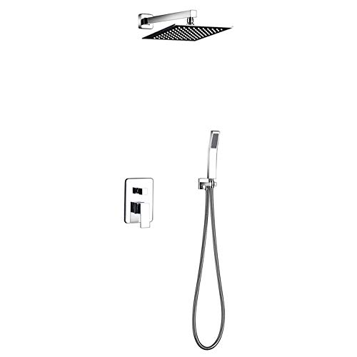Ensemble de douche à effet pluie LED avec mitigeur moderne pour salle de bain
