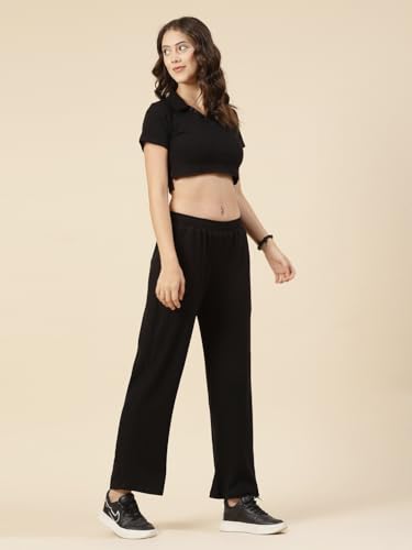 Image of Rigo Cotton Co-ord Set for Women | Round Neck, Slim Fit Tracksuit Co-ords Set for Women | Stylish Dresses for Women | Casual Wear, Beach Wear, Vacation Wear Outfit for Women