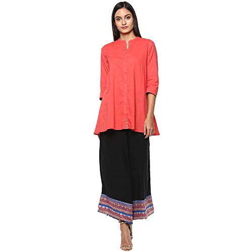 Image of STOP by Shoppers Womens Mandarin Collar Solid Tunic