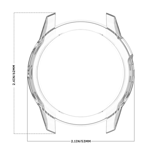 ISABAKE Etui do Garmin Fenix 7X 51 mm, etui ochronne z TPU do smartwatcha, odporne na wstrząsy, odporne na zarysowania, oddychające, lekkie, etui do Garmin Fenix 7X / Fenix 7X Solar