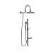PULSE ShowerSpas 1019-BN ShowerSpa BN Aqua System with 8" Rain Showerhead, 5-Function Hand Shower, Adjustable Slide Bar and Soap Dish, Brushed Nickel Finish