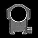 Badger Ordnance Scope Ring, 34 mm, Extra High, 1.375in, Aluminum, NSN 1005-01-604-1550, 306-54