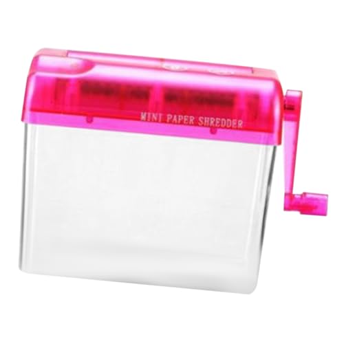 SHINEOFI trituradora Manual básico trituradora de Papel Comercial Papelera dispensador Bolsas Paper Shredder trituradora Papeles trituradora de Mano trituradora pequeña de la Escuela Metal