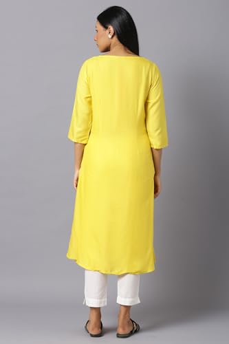 Image of W for Woman Women's Viscose Regular Fit Casual Kurta