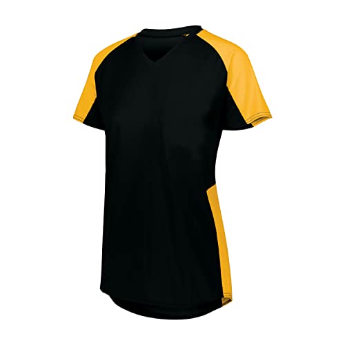 Augusta Sportswear Women's Cutter Softball Jersey-Stylish and Lightweight V-Neck Tee Active Comfort