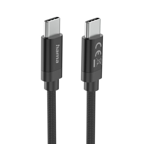 Cable USB-C de carga rápida Power Delivery 100W de 3m con nylon flexible Hama 4