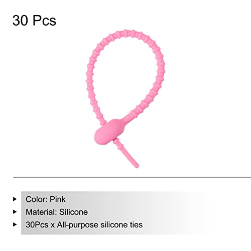 Attaches éclair en silicone premium de 15 cm pour organisation