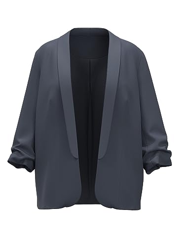 PIECES Damen Pcbosella 3/4 Noos Qx Blazer, Ombre Blue, 50 Große Größen...
