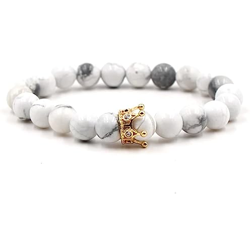 Collier de perles pour homme et bracelets en pierres naturelles, cadeau idéal