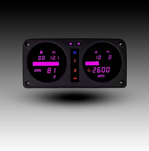 Elite Digital LED Gauge Panel for 1980-1995 Suzuki Samurai SJ410/SJ413 - Modern Dashboard Cluster Upgrade DP1300 (Green)